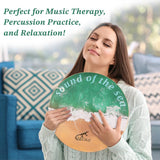 GECKO 14.6 Inch Ocean Drum | Birch Wood Frame with Beads | Versatile Hand Drum for Wave Sounds, Meditation, Sensory Play, Music Education, and Live Performance | Dual Use as Portable Cajón Drum