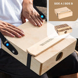 PARDUS Portable Cajon Drum with Removable Snare Straps Travel Cajon with Dual-Sided Birch & Techwood for Deep and Crisp Sounds Percussion Musical Instrument Includes Oxford Carrying Bag