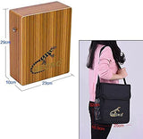 GECKO Travel Cajon Drum - Wooden Percussion Box Musical Instrument with Carrying Bag
