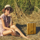 GECKO Travel Cajon Drum - Wooden Percussion Box Musical Instrument with Carrying Bag