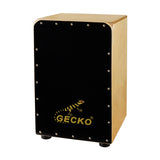 Gecko Handmade Birch Wood Percussion Instrument Support OEM Cajon Drum CL19BK