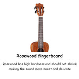 Gecko Factory Top Sale 23-inch Matte Ukulele Stringed Instrument Matte GU9