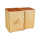 Gecko Brand Cajon Percussion Mahogany Box Drum BONGO-2