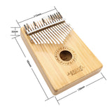GECKO High-End Quality Kalimba 17 Keys Acacia Kalimba K17BAEQ with Pickup