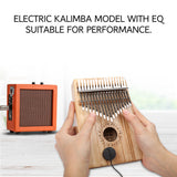 GECKO High-End Quality Kalimba 17 Keys Camphor Wood Kalimba K17CAEQ with Pickup