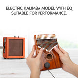 GECKO High-End Quality Kalimba 17 Keys Acacia Wood KOA Kalimba K17KEQ with Pickup