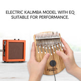 GECKO High-End Quality C Key Kalimba 17 Keys Camphor Wood Kalimba K17NOTEEQ with Pickup