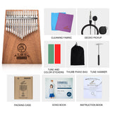 GECKO High-End Quality Kalimba April Yang Co-branded 17 Keys Mahogany Kalimba K17GYEQ with Pickup