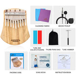 GECKO High-End Quality C Key Kalimba 17 Keys Camphor Wood Kalimba K17NOTEEQ with Pickup
