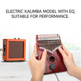GECKO High-End Quality Kalimba 17 Keys Mahogany Kalimba K17MBREQ with Pickup