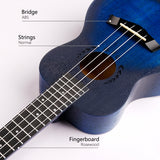 GECKO Musical Instrument Mahogany Wood 23 inch Ukulele U23ML3