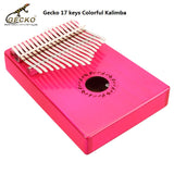 GECKO Premium C Key Kalimba 17 Keys Birch Wood Solid color Kalimba（K17BG K17BY K17BRR K17BB K17BL K17BP K17BR）