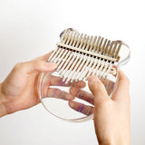 Gecko Music Instruments Acrylic Transparent Bear shape Finger Thumb Piano 17 Keys Kalimba K-17Bear