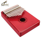 GECKO Premium C Key Kalimba 17 Keys Birch Wood Solid color Kalimba（K17BG K17BY K17BRR K17BB K17BL K17BP K17BR）