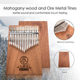 GECKO Premium Kalimba 17 Keys Mahogany Kalimba-K17GY