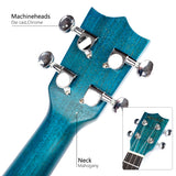 Gecko 23 inch concert size blue mahogany Hawaii Ukulele UK109