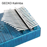 GECKO Premium C Key Kalimba 17 Keys Brich Wood Kalimba MCBL