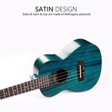 Gecko 23 inch concert size blue mahogany Hawaii Ukulele UK109