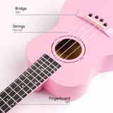GECKO 23 Inch pink color Mahogany Stringed Instruments Ukelele U23MP