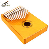 GECKO Premium C Key Kalimba 17 Keys Birch Wood Solid color Kalimba（K17BG K17BY K17BRR K17BB K17BL K17BP K17BR）