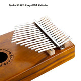 GECKO Premium C Key Kalimba 15 Keys Acacia Wood Kalimba K15K