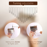 Gecko Music Instruments Acrylic Transparent Bear shape Finger Thumb Piano 17 Keys Kalimba K-17Bear