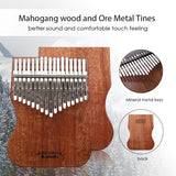 GECKO Premium Kalimba 17 Keys Mahogany Kalimba K17MAP