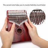 GECKO Premium Kalimba 17 Keys Mahogany Kalimba K17MBR