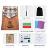 GECKO Premium Kalimba 17 Keys Mahogany Kalimba-K17GY