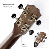 Gecko recommended 23 inches Brown Mahogany plywood Hawaii Ukulele UK103