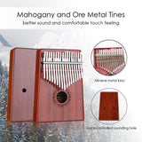 GECKO Premium Kalimba 17 Keys Mahogany Kalimba K17MBR
