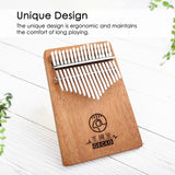 GECKO High-End Quality Kalimba April Yang Co-branded 17 Keys Mahogany Kalimba K17GYEQ with Pickup