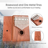 GECKO Premium Kalimba 17 Keys Rosewood Kalimba K17R