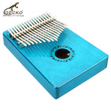 GECKO Premium C Key Kalimba 17 Keys Birch Wood Solid color Kalimba（K17BG K17BY K17BRR K17BB K17BL K17BP K17BR）
