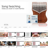 GECKO Premium Kalimba 17 Keys Mahogany Kalimba K17MAP