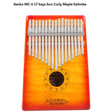 GECKO Premium C Key Kalimba 17 Keys Brich Wood Kalimba MCBS