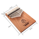 GECKO Premium Kalimba 17 Keys Mahogany Kalimba-K17GY