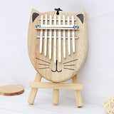 GECKO Premium Mini Kalimba 8 Keys Camphor Kalimba K8mini Cat