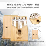 GECKO High-End Quality Kalimba 17 Keys Acacia Kalimba K17BAEQ with Pickup