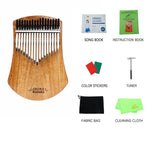 GECKO Premium C Key Kalimba 17 Keys Camphor Wood Kalimba K17CAS