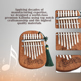 GECKO Premium Mini Kalimba with Ribbon 8 Keys Beginner Mahogany Kalimba K8CM