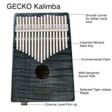 GECKO Premium C Key Kalimba 17 Keys Brich Wood Kalimba MCBEQ