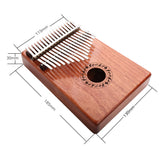 GECKO Premium Kalimba 17 Keys Rosewood Kalimba K17R