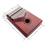 GECKO Premium Kalimba 17 Keys Mahogany Kalimba K17MBR