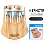 GECKO Premium C Key Kalimba 17 Keys Camphor Wood Kalimba K17NOTE