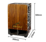 Gecko Recommendation Walnut Wood Percussion Instrument Cajon box drum CD01A