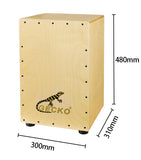 Gecko Factory Suitable for all ages Natural Birch Cajon Drums CL12N