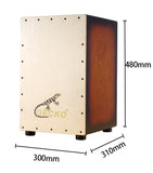 Gecko Recommends Boutique Wooden Birch Instrument Cajon drum CL12SS