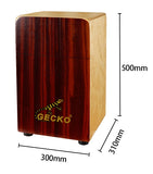 GECKO Exquisite Birch Wood Cajon Drum Percussion Instrument for concert CL99AEQ