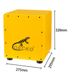 Gecko Factory Price Wholesale Bass Wood Percussion Children Cajon Box Drum CM65Y